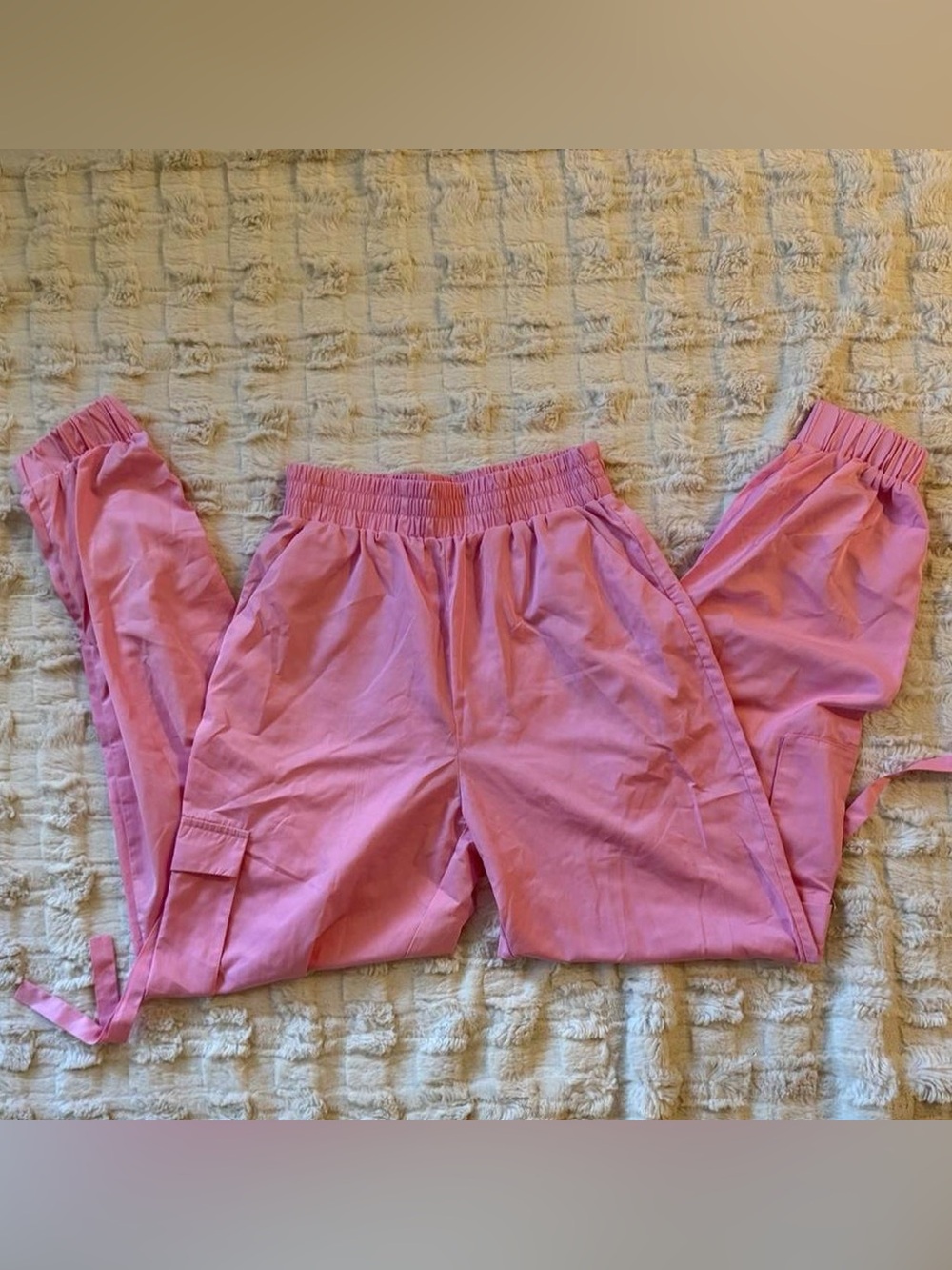 Tiger Mist Pink Cargo Jogger Pants